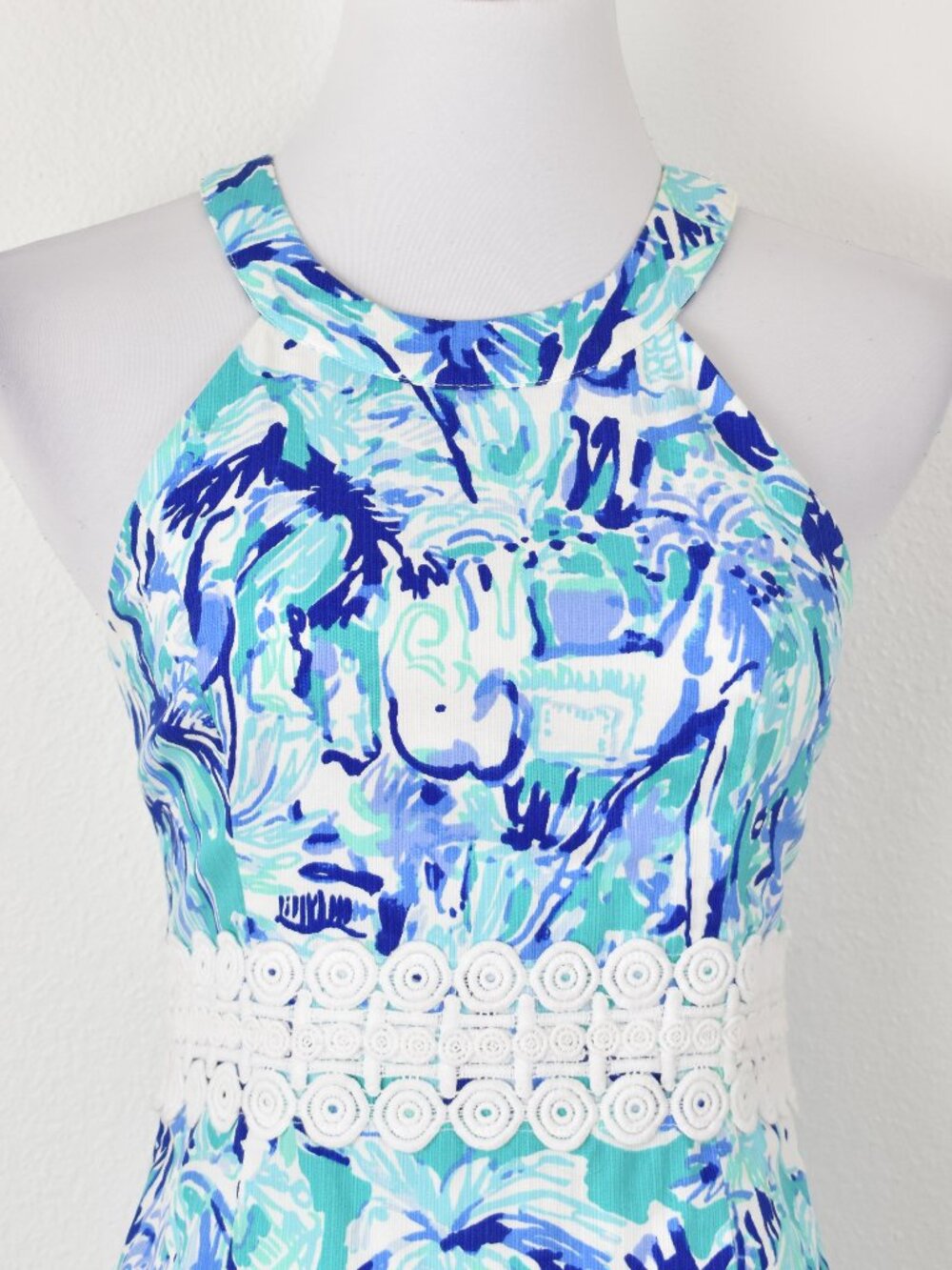 Lilly Pulitzer Ashlyn Shift Dress Elephant Appeal - 0 - Picture 2 of 10